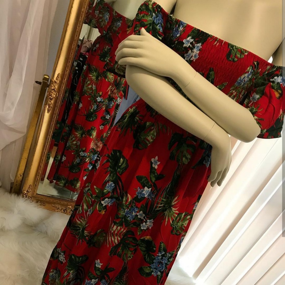 Long ruby dress